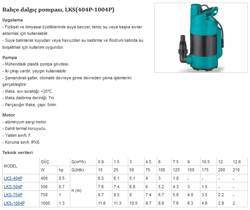 LKS(404P-1004P) Teknik Detay