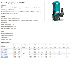 XKS-PW Teknik Detay
